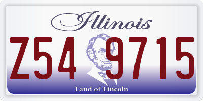 IL license plate Z549715