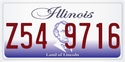 IL license plate Z549716