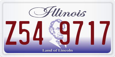 IL license plate Z549717