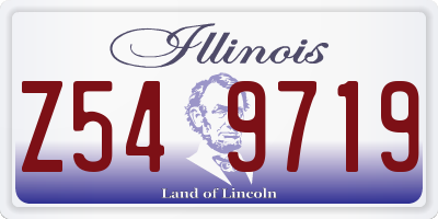 IL license plate Z549719