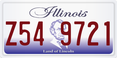 IL license plate Z549721
