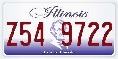 IL license plate Z549722
