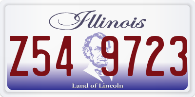 IL license plate Z549723