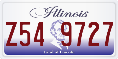 IL license plate Z549727