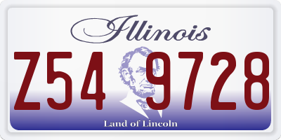 IL license plate Z549728