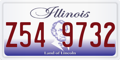 IL license plate Z549732