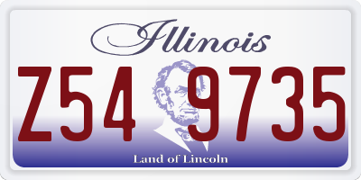 IL license plate Z549735