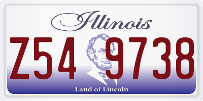 IL license plate Z549738