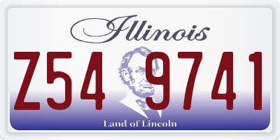 IL license plate Z549741