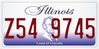 IL license plate Z549745