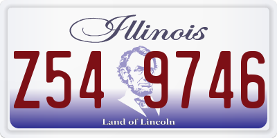 IL license plate Z549746