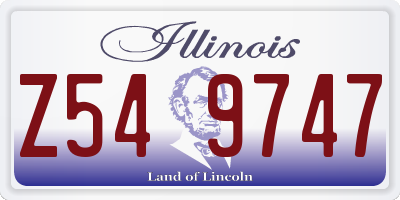 IL license plate Z549747