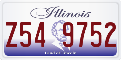 IL license plate Z549752