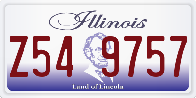 IL license plate Z549757