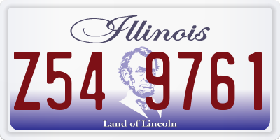 IL license plate Z549761
