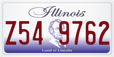 IL license plate Z549762
