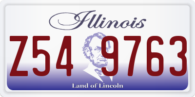 IL license plate Z549763
