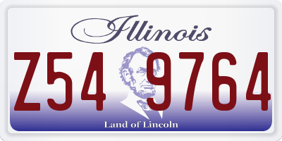 IL license plate Z549764