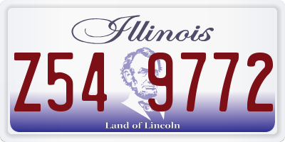 IL license plate Z549772