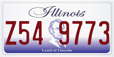IL license plate Z549773