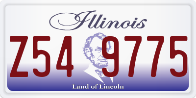 IL license plate Z549775