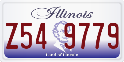 IL license plate Z549779