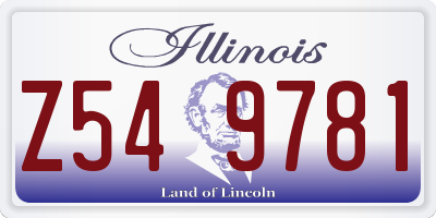 IL license plate Z549781
