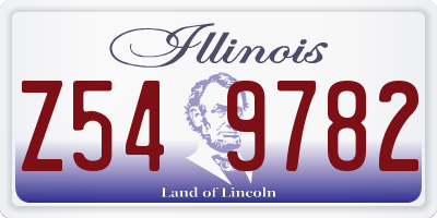 IL license plate Z549782