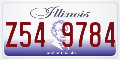IL license plate Z549784