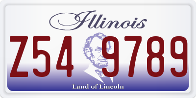 IL license plate Z549789