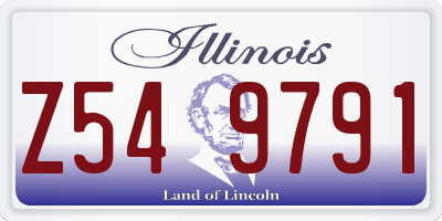 IL license plate Z549791