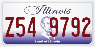 IL license plate Z549792