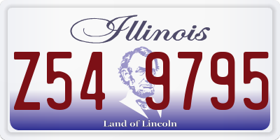 IL license plate Z549795