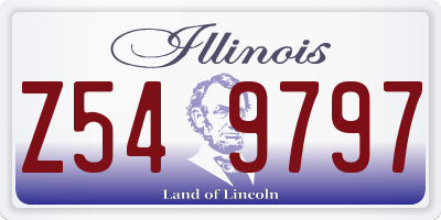 IL license plate Z549797