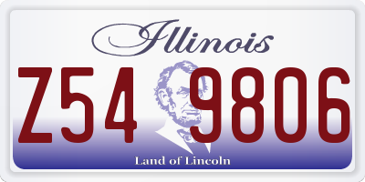 IL license plate Z549806