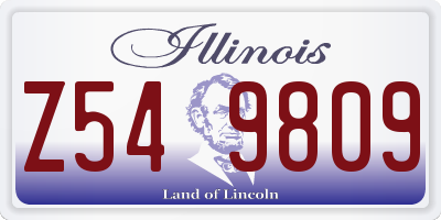 IL license plate Z549809