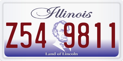 IL license plate Z549811