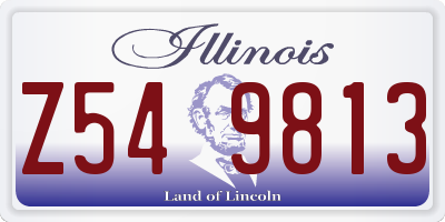 IL license plate Z549813