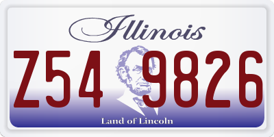 IL license plate Z549826