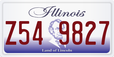 IL license plate Z549827
