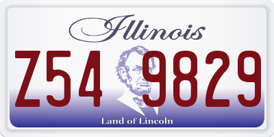 IL license plate Z549829