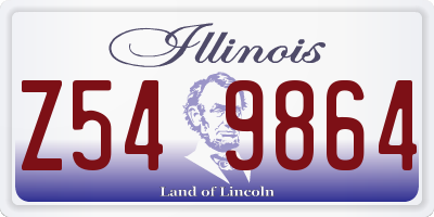 IL license plate Z549864