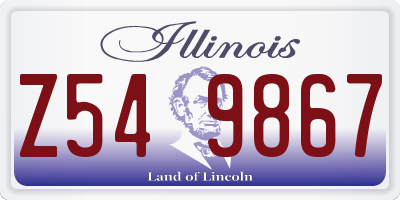 IL license plate Z549867