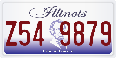 IL license plate Z549879