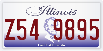 IL license plate Z549895