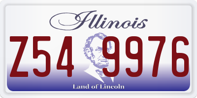 IL license plate Z549976