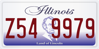 IL license plate Z549979