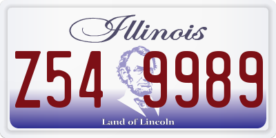 IL license plate Z549989