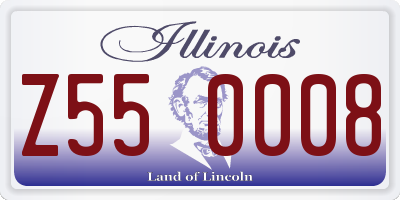 IL license plate Z550008