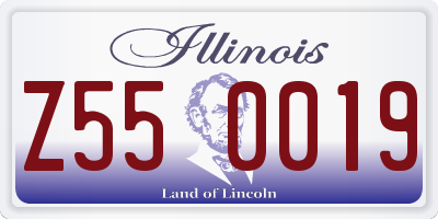 IL license plate Z550019